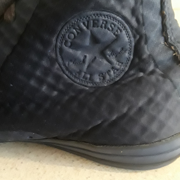 Black Converse high tops size 10 - Picture 2 of 6